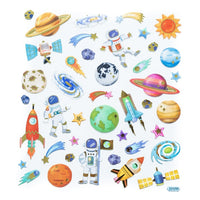 Set mit 42 Weltraum-Stickern mit Planeten und Astronauten | ARTMIE