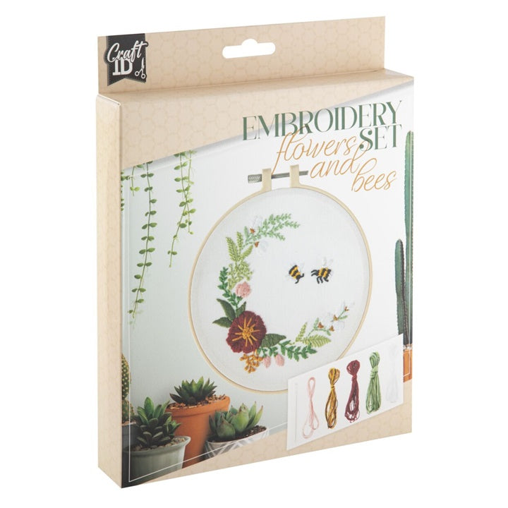 Stickerei Kit: Blumen und Bienen — Bild 3