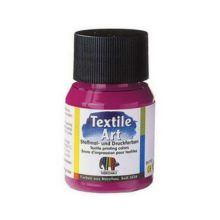 Stoffmalfarbe für dunkle Textilien 59ml – himbeerrot