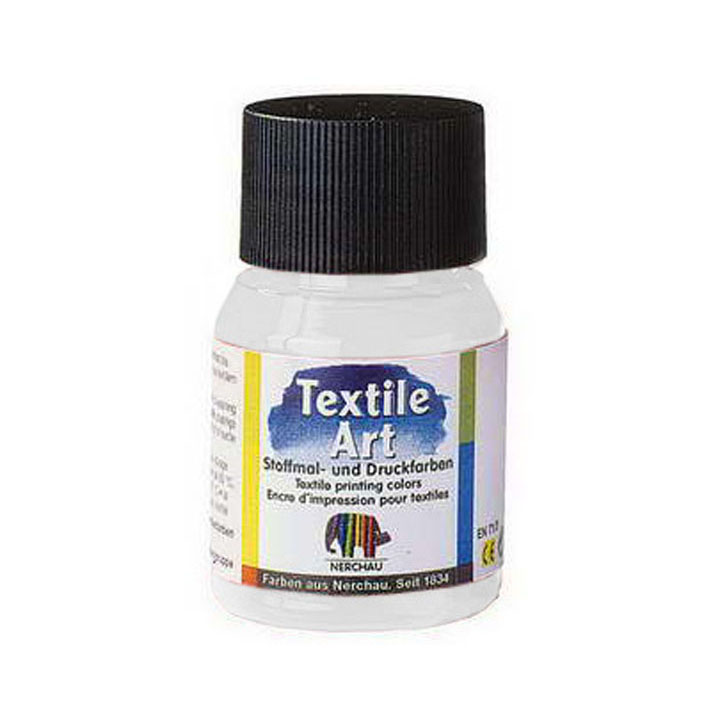 Stoffmalfarbe für dunkle Textilien 59ml – weiß
