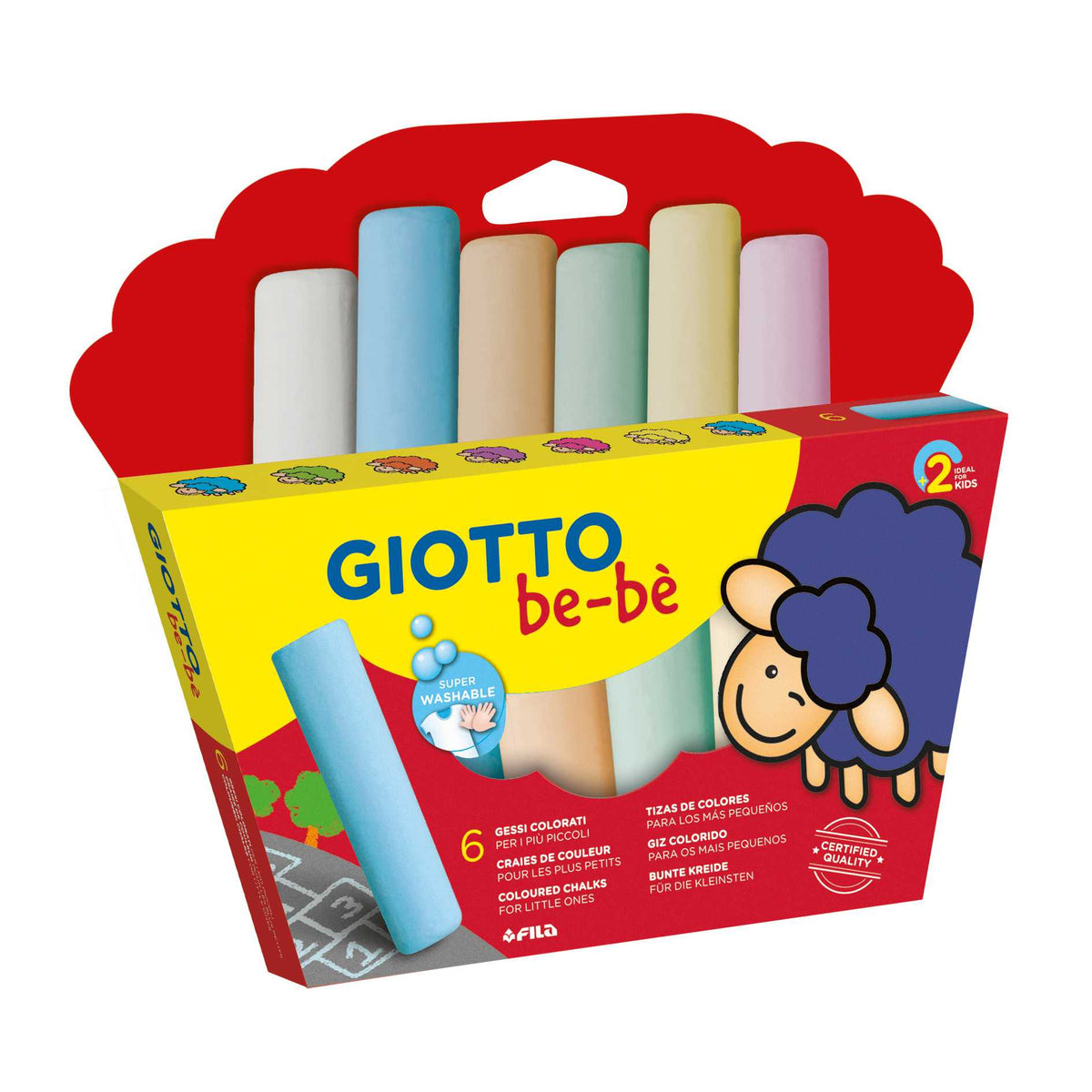 Straßenmalkreide GIOTTO Be-Be 6 Stück