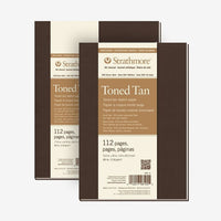 Strathmore Art Journal Toned Tan mit 112 Blatt getöntem Papier und Softcover-Einband.