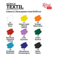 STYLE ROSA TALENT Acrylfarben-Set für Textilien — Bild 11