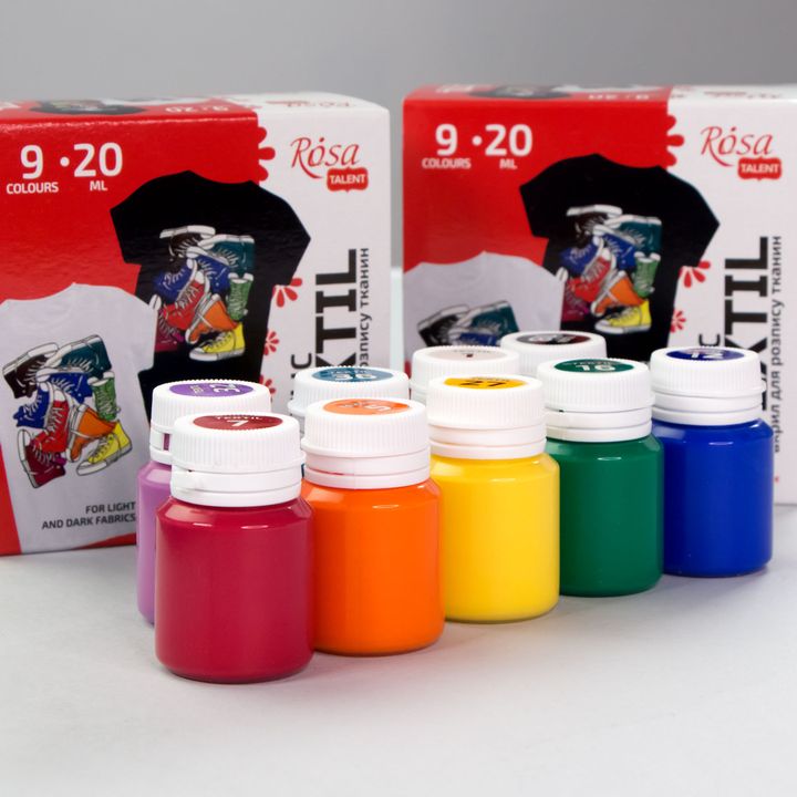 STYLE ROSA TALENT Acrylfarben-Set für Textilien — Bild 1