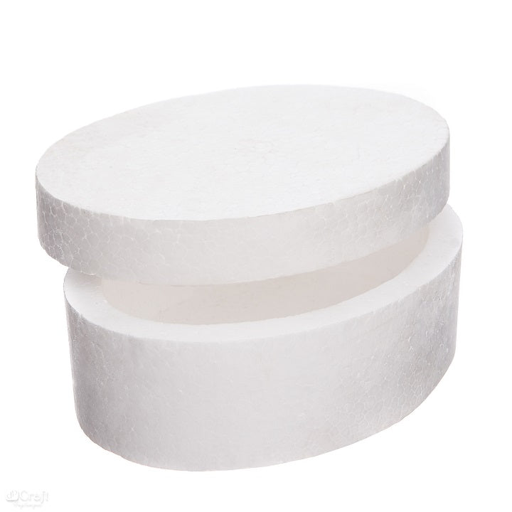 Styroporbox oval 15 x 11 cm — Bild 1