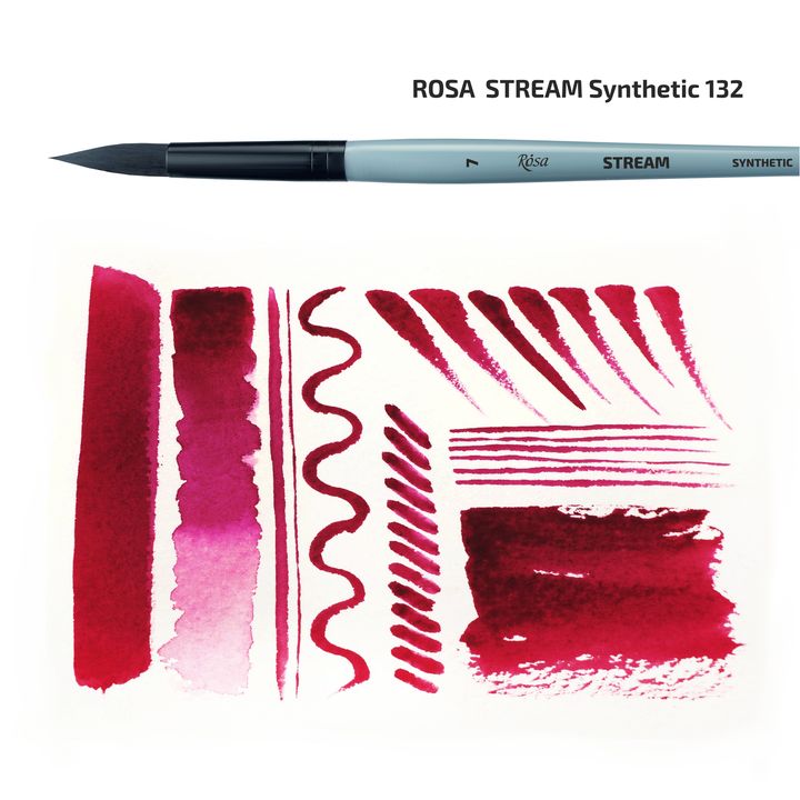 Synthetischer Rundpinsel ROSA STREAM 132 | verschiedene Größen — Bild 2