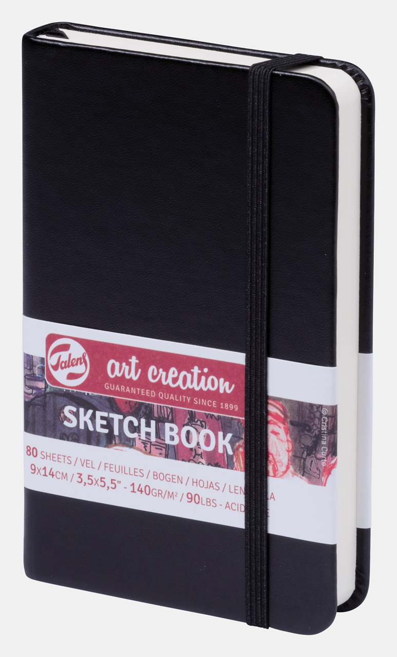 Skizzenbuch ROYAL TALENS Art Creation Black 9 x 14 cm, 140 g, 90 Blatt