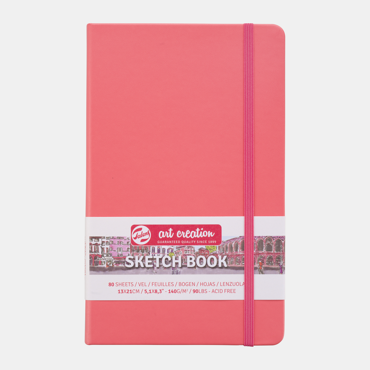 Talens Art Creation Skizzenbuch Coral 13 x 21 cm 140 g 80 Blatt Hardcover