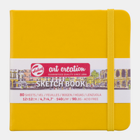 Skizzenbuch Talens Art Creation Golden Yellow 12 x 12 cm, 140 g/m², 80 Blatt