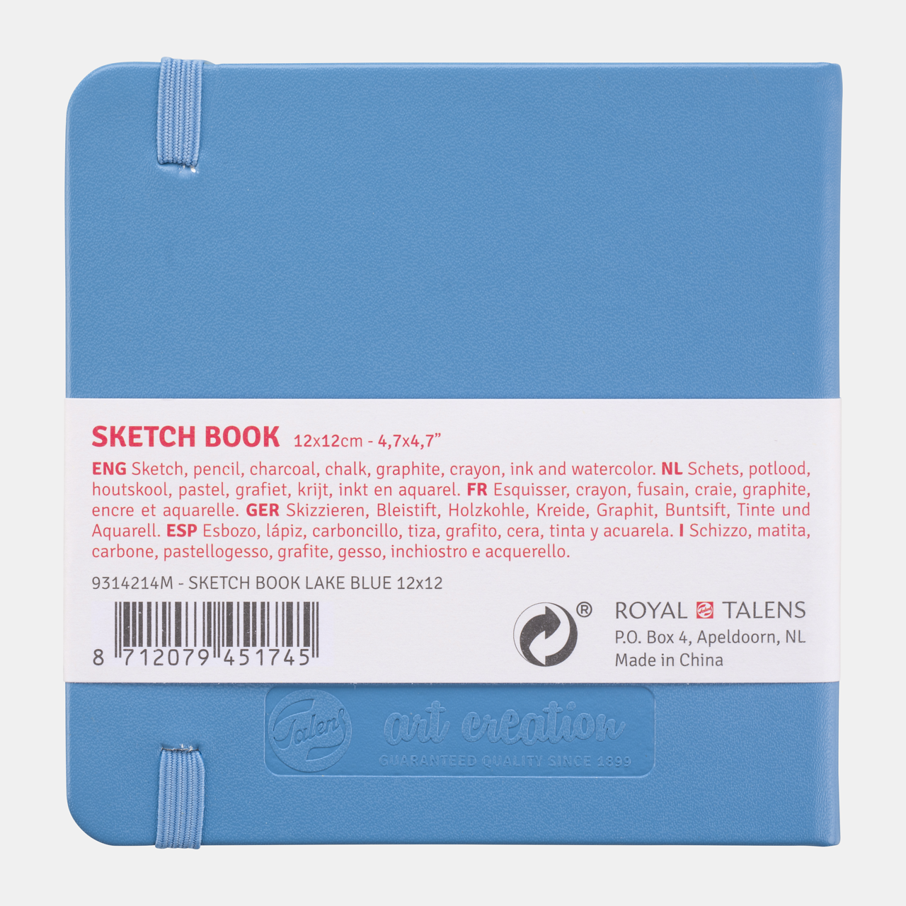 Skizzenbuch Talens Art Creation Light Blue 12 x 12 cm, 140 g, 80 Blatt