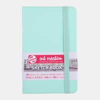Talens Art Creation Skizzenbuch Mint 9 x 14 cm, 140 g, 80 Blatt - Hardcover