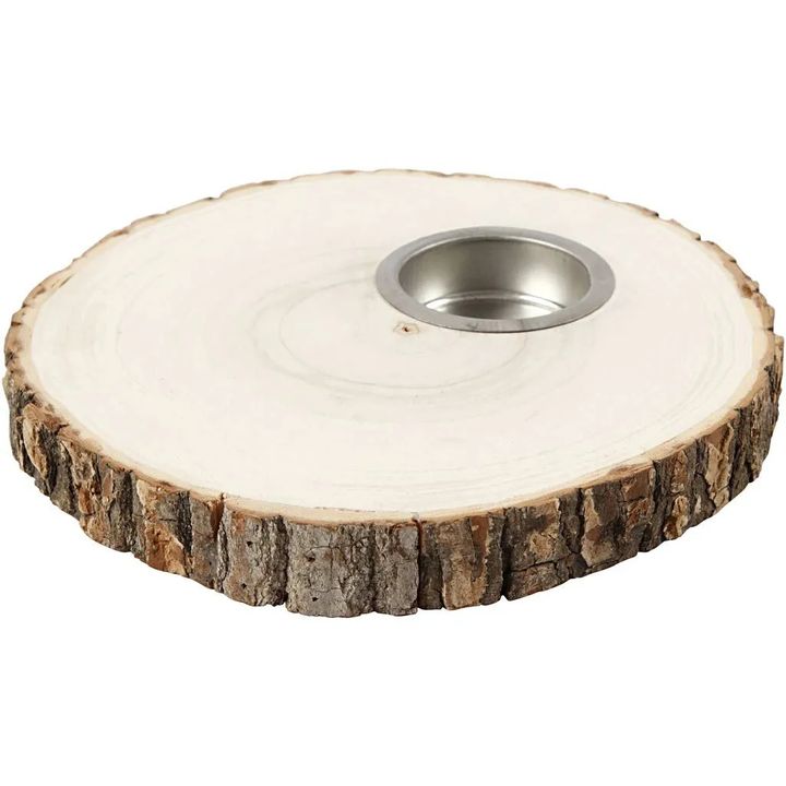 Teelichthalter aus Holz — Bild 5