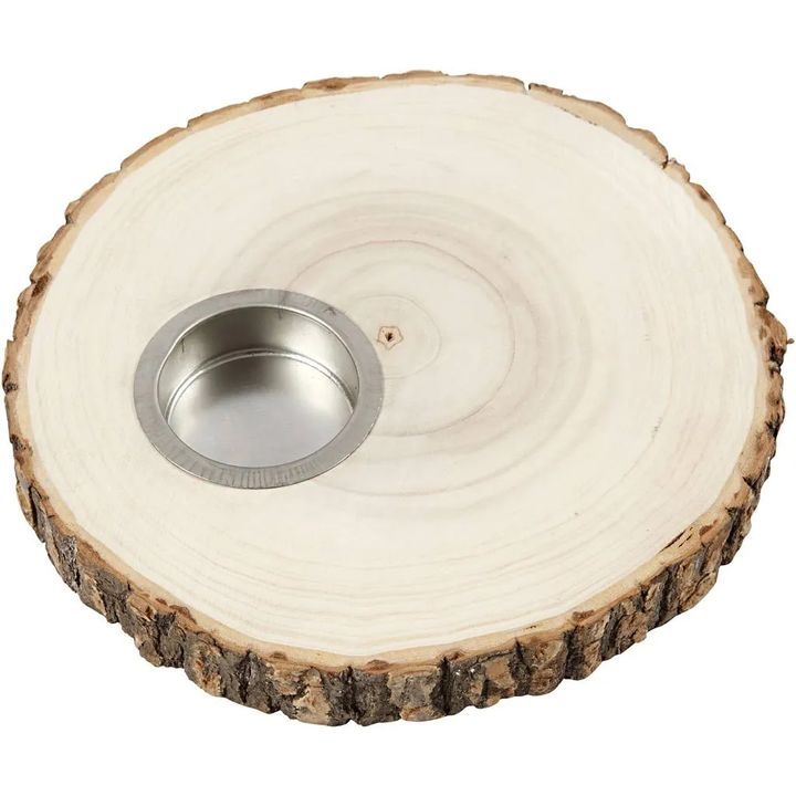 Teelichthalter aus Holz — Bild 7