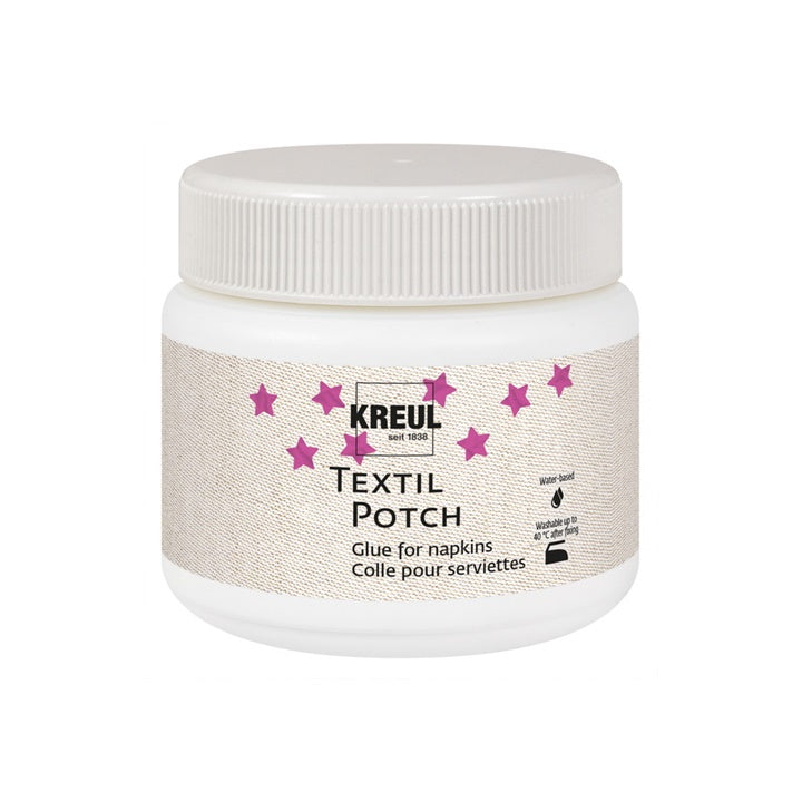 TEXTIL POTCH Serviettenkleber für Textilien - 150 ml / 250 ml | verschiedene Größen | ARTMIE