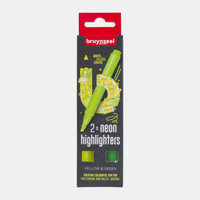 Textmarker Bruynzeel / 2er Set – Gelb und Grün