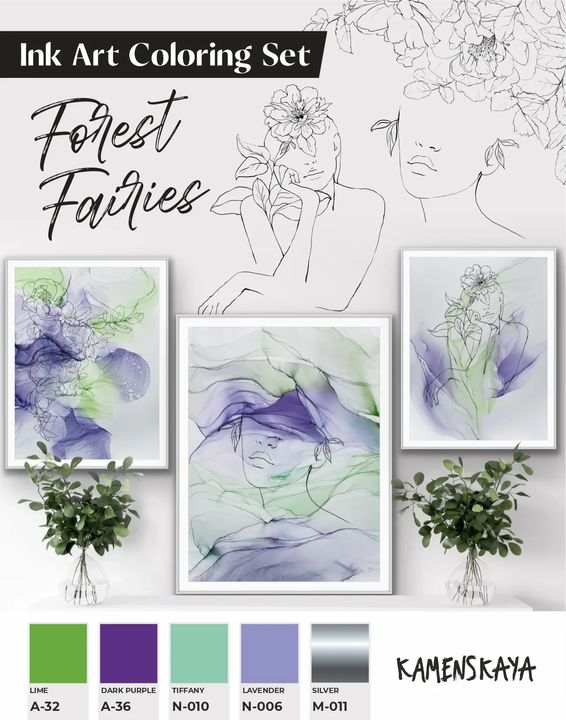 Tintenset KAMENSKAYA 'FOREST FAIRIES' — Bild 9