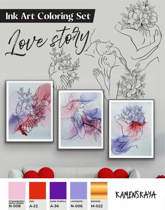 Tintenset KAMENSKAYA 'LOVE STORY' — Bild 9