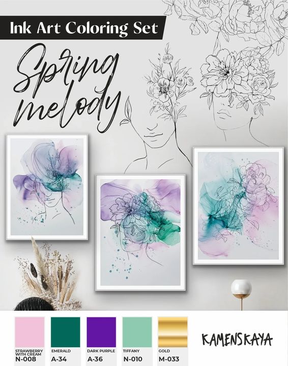 Tintenset KAMENSKAYA 'SPRING MELODY' — Bild 9