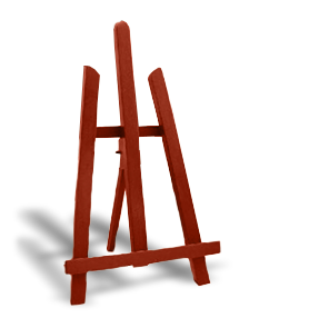 Tischstaffelei - 011M – Rot