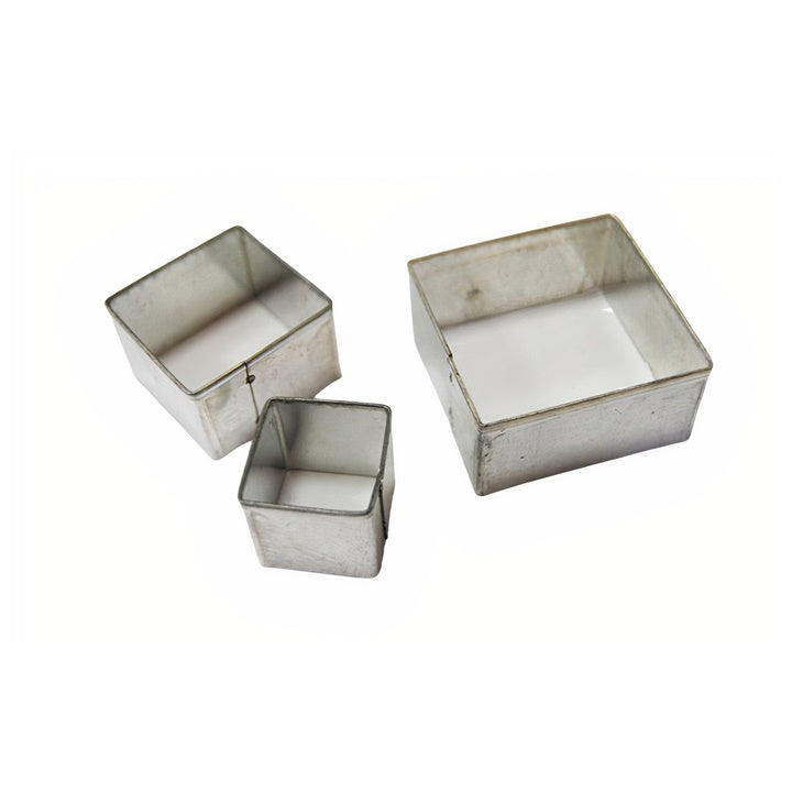 Tonausstecher quadratisch 20 / 30 / 40 mm - 3er Set — Bild 1