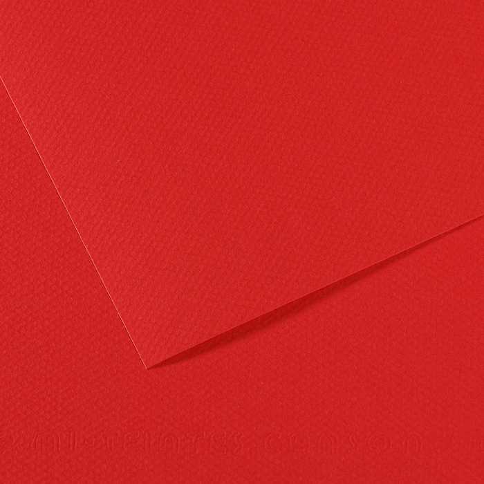Tonpapier CANSON Mi-Teintes 50 x 65 cm – 160 g/m² – Hellrot 505