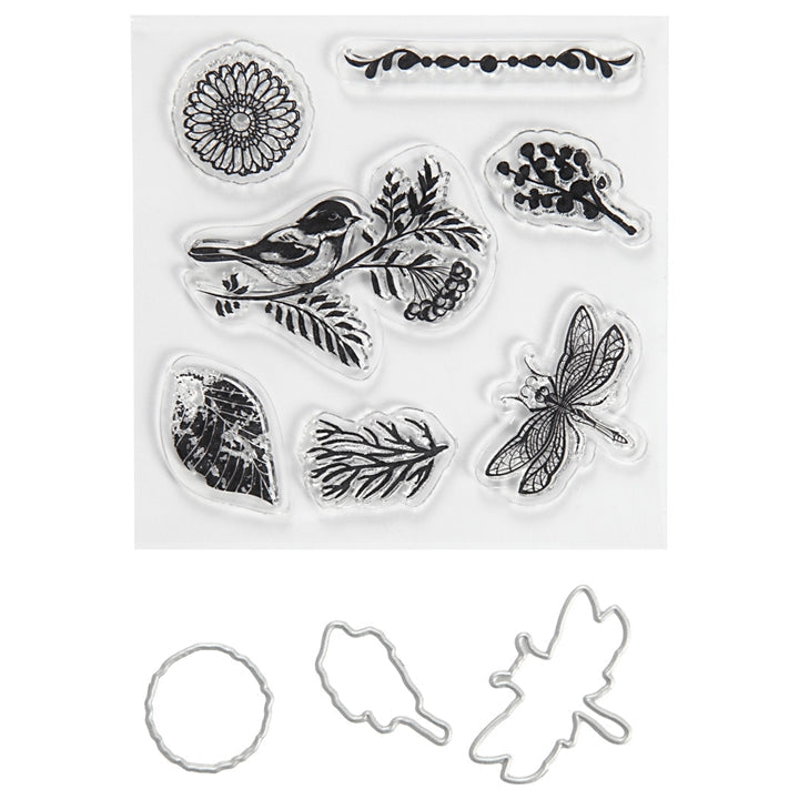 Transparente Stempel und Schneideschablonen Set — Bild 1
