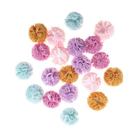 Tüll Pom Poms zum Basteln | 20 Stück, Pastellfarben, 2 cm — Bild 6