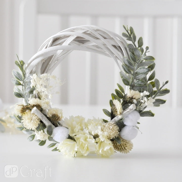 Tüll Pom Poms zum Basteln | 24 Stück, weiß, 2 cm — Bild 3