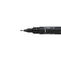 UNI PIN Kreativ-Liner in Schwarz mit Keilspitze | verschiedene Strichstärken — Bild 2