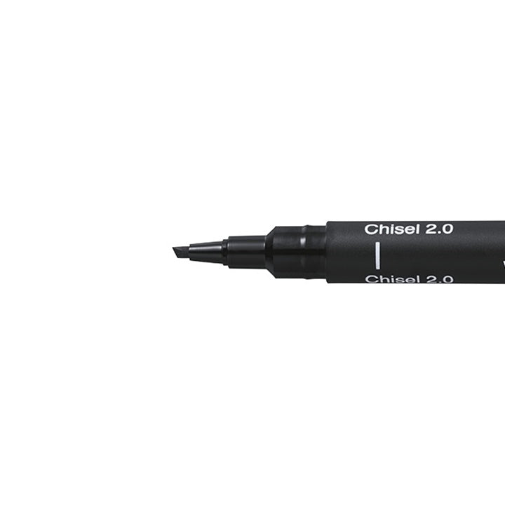 UNI PIN Kreativ-Liner in Schwarz mit Keilspitze | verschiedene Strichstärken — Bild 3