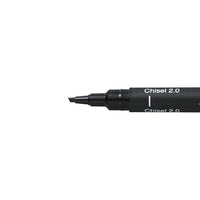 UNI PIN Kreativ-Liner in Schwarz mit Keilspitze | verschiedene Strichstärken — Bild 3