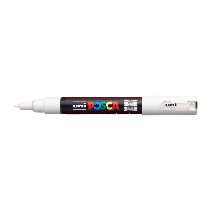 UNI POSCA PC-1M Marker 0,7 - 1 mm – weiß (1)