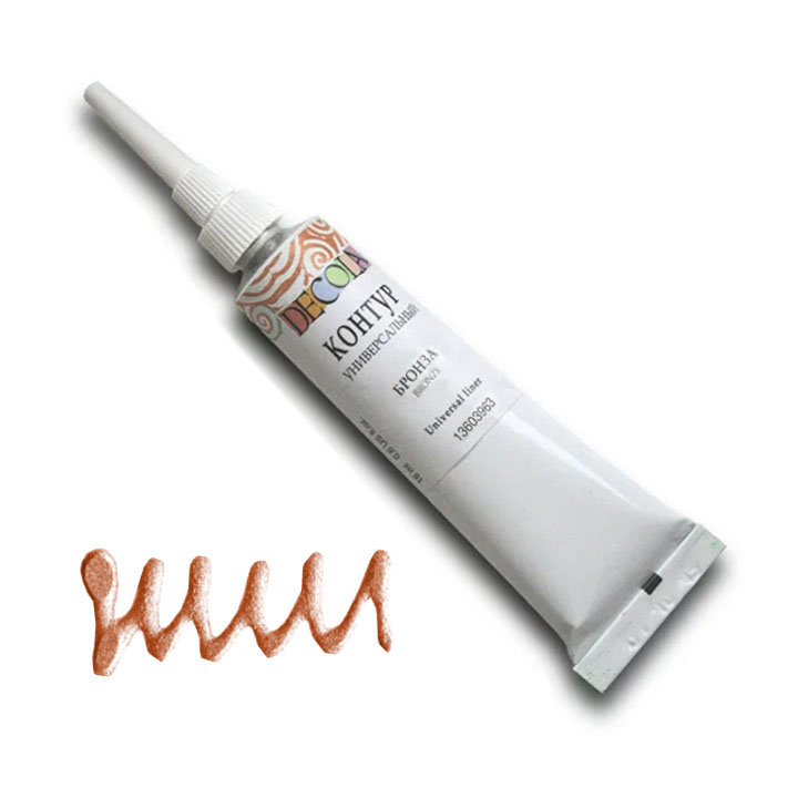 Universelle Decola Konturenfarbe 18 ml – 963 Bronze