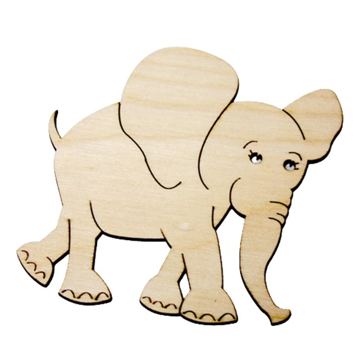 Untersetzer aus Holz mit Elefantenmotiv — Bild 2