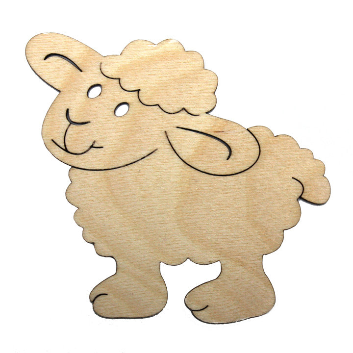 Untersetzer aus Holz mit Schafmotiv — Bild 2