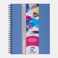 ROYAL TALENS Van Gogh Mix Media Block 160 g/m² 50 Blatt A4 kopfgeleimt
