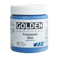 GOLDEN Heavy Body Fluoreszierende Acrylfarbe 118 ml – 4605 Blau
