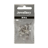 Versilberte Ohrstecker 13 mm - 10 Stück — Bild 5