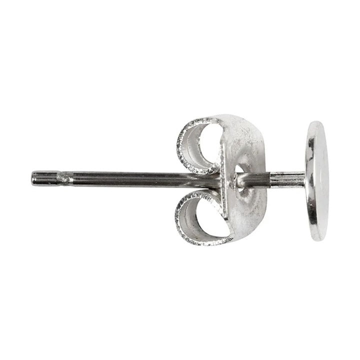 Versilberte Ohrstecker 13 mm - 10 Stück — Bild 6