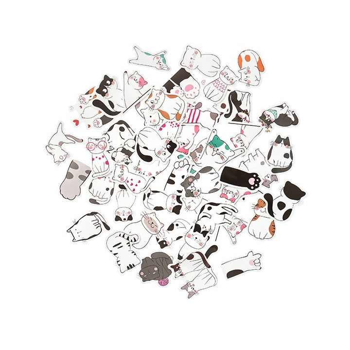 Vinyl-Sticker | Katzen, 50-teiliges Set — Bild 1