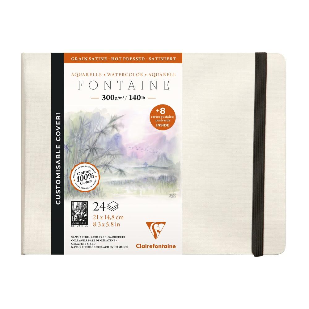 Clairefontaine Fontaine Aquarellbuch HP 300 g 24 Blatt Hardcover
