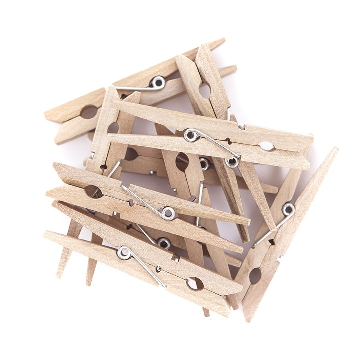 Wäscheklammern aus Holz 7,2 cm - 10 Stück — Bild 4