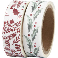 Washi-Tape-Set Holly and Branches mit weihnachtlichen Motiven | ARTMIE
