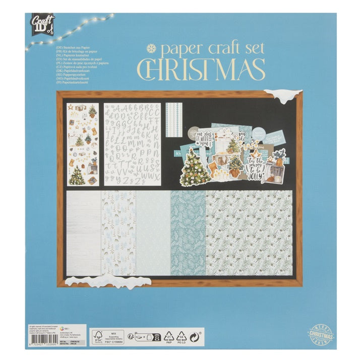Weihnachten Scrapbooking Set Blau — Bild 4