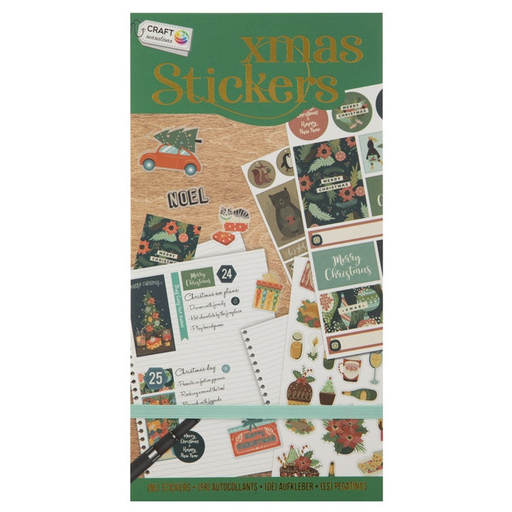 Weihnachts-Stickerbuch | grüner Einband — Bild 3