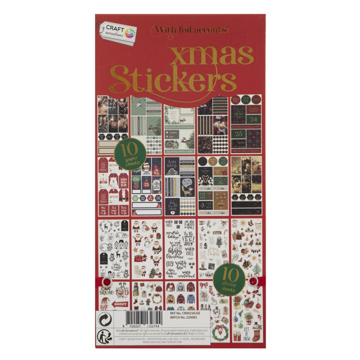 Weihnachts-Stickerbuch | roter Einband — Bild 1