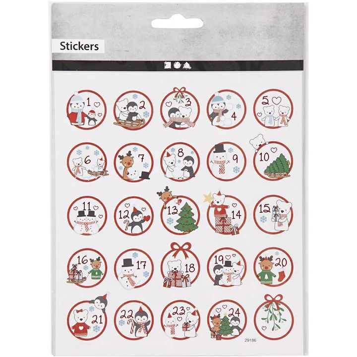 Weihnachtsaufkleber-Set, 25-teilig | Wintermärchen — Bild 2