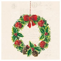 Weihnachtskranz Decoupage Servietten - 1 Stück — Bild 1