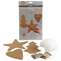 Weihnachtsornamente aus Lederpapier - 11-tlg. Set — Bild 2