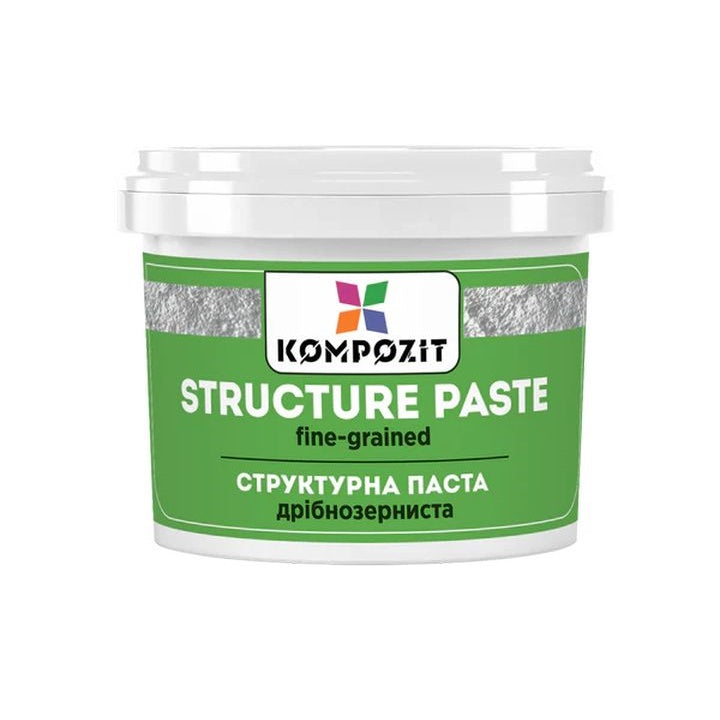 Weiße, feinkörnige Strukturpaste von Kompozit | verschiedene Größen — Bild 1
